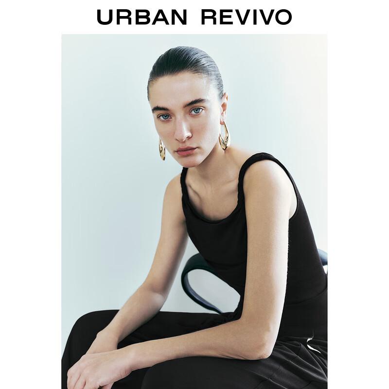 UR Women's Pleated Twisted Strap Sleeveless Knit Top