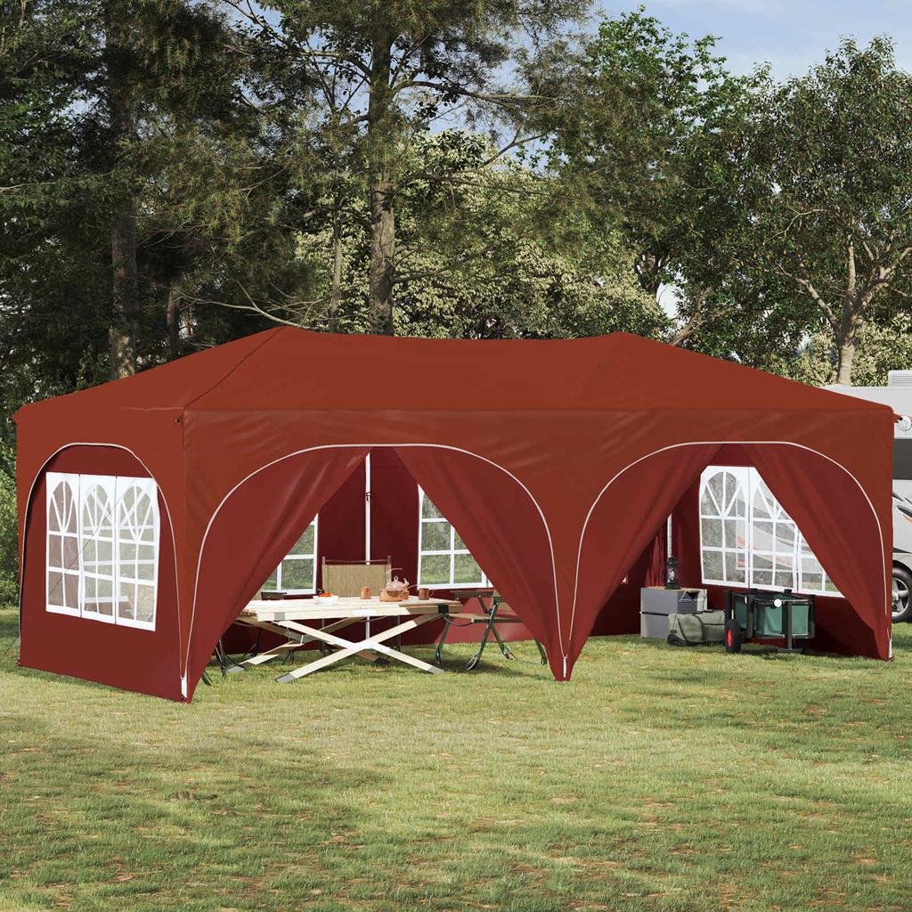 Pop up Party Tent 575 x 288 x 245 cm Terracotta Oxford Fabric
