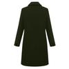 2023 Autumn/Winter Plus Size European Long Wool Women's Coat with 3-Button Closure, Available in Multiple Colors.