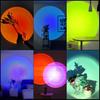 ZK40 LED Sunset Lamp Nightlights USB Projector Birthday Party Decoration Mood Lights For Bedroom Living Room Wall Photography