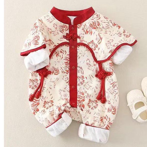 

Платье-ромпер для девочки на осень-зиму для первого дня рождения и особых случаев 90 cm