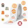 500 Sheets/roll Roll Stickers Tape Sunny Phrase Stickers Manual Account Material Decorative Envelope Seal Stickers