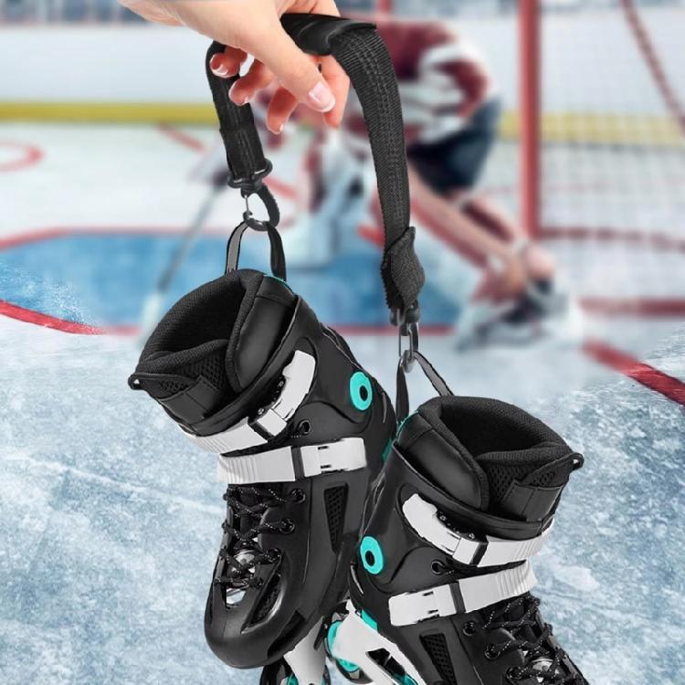 Reflektierender Rollschuhschuhriemen mit Antirutschpolster und Haken Tragbare leichte Skischuh-Träger Schulterleine