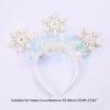 Fascia da Capo Nevicata di Natale per Donna, Carini Ornamento per Capelli Brillante per Ragazze per Diretta
