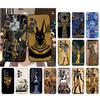 Phone Case For Samsung A17 A55 A16 A56 A35 A15 A53 A54 A33 A34 A25 A05S A52 A52S A07 A26 A06 Egypt Pharaoh Cat Anubis