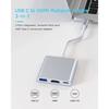 Adaptateur multiport USB C vers HDMI, convertisseur USB de type C vers HDMI 4K, port hub USB 3.0 PD à charge rapide adaptateu[O1136]