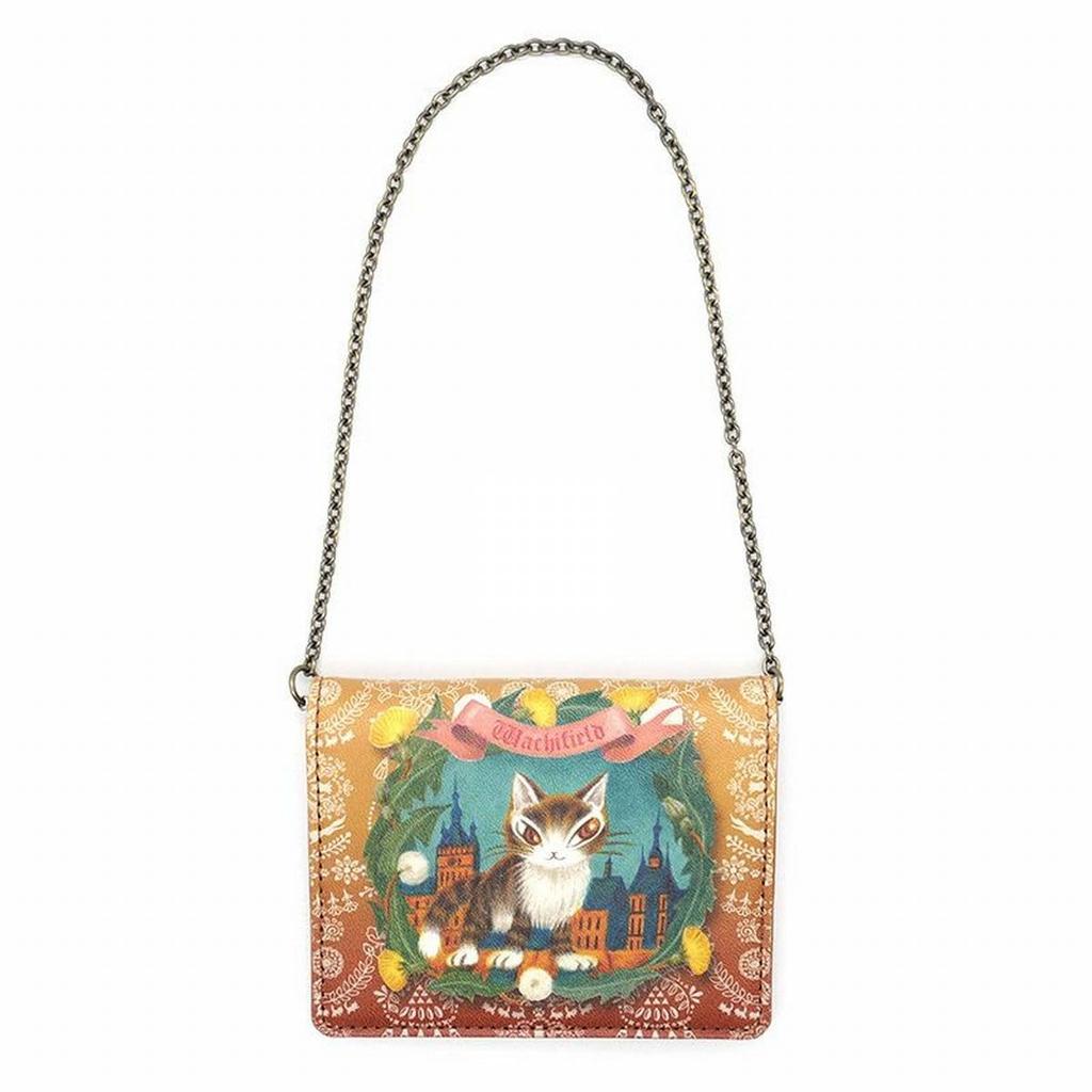 [Wachifield] Dayan the Cat, Genuine Leather, Removable Chain, Sighisoara Two-Sided Chain Pass