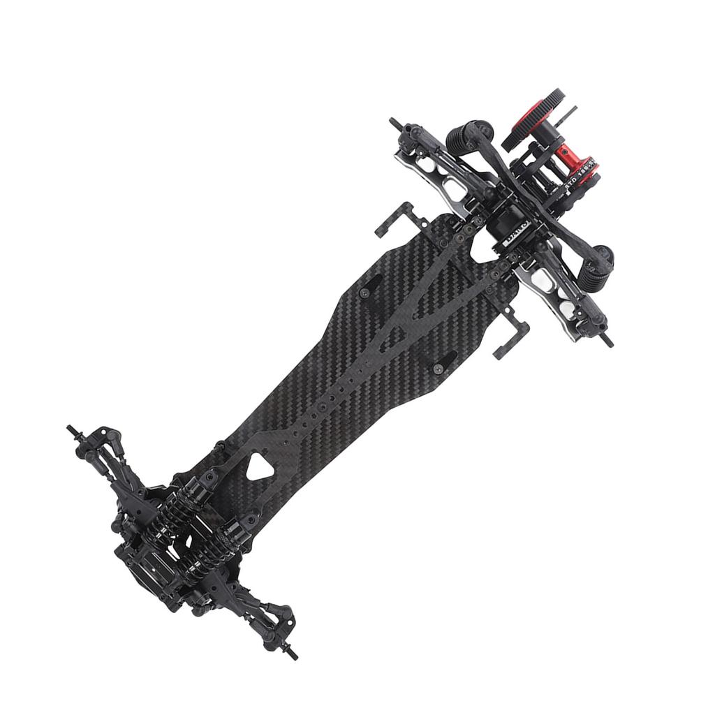 RC Carbon Fiber Frame Kit 265mm Wheelbase 110 Flat Sports Car Frame 110 Scale RC Car Spare Parts