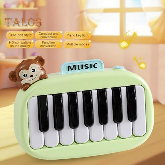 15 kláves kapesní piano mini elektronické piano s podsvícenými klávesami pro děti přenosný hudební nástroj hračka pro ranou dětskou výchovu