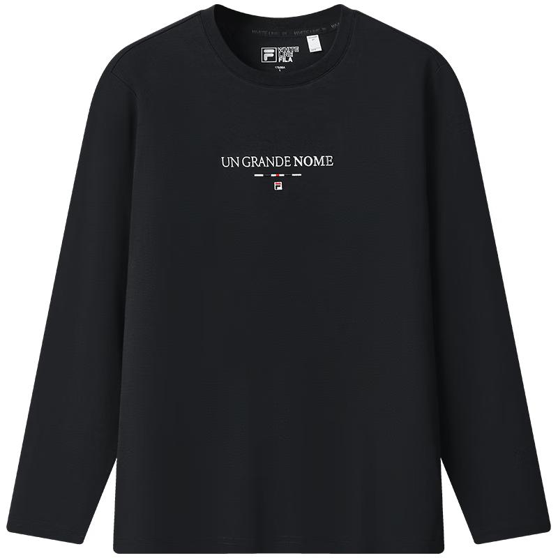 FILA Men s Knit Long-Sleeve Round Neck T-Shirt XL