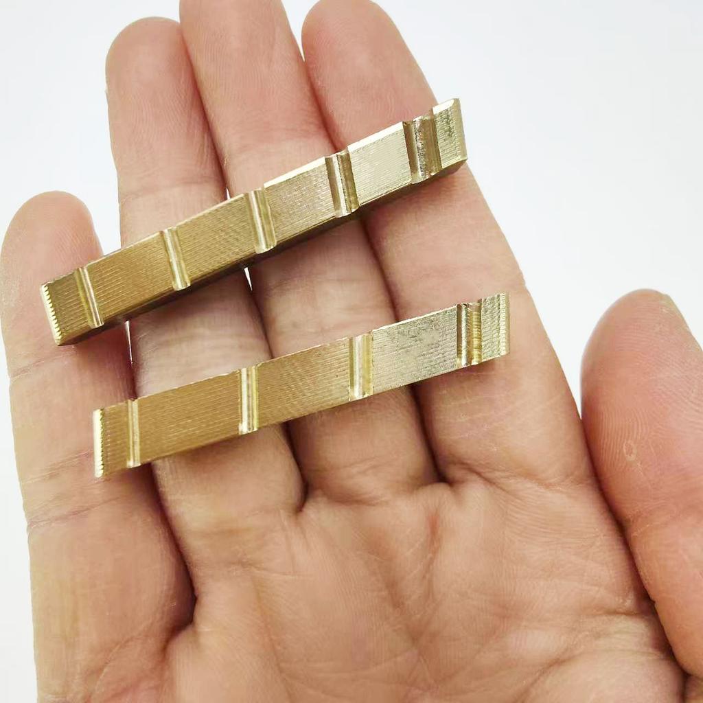 4-String/5-String Electric Bass Brass Nut Beveled Slot Nut Electric Bass Brass Nut Electric Bass Nut