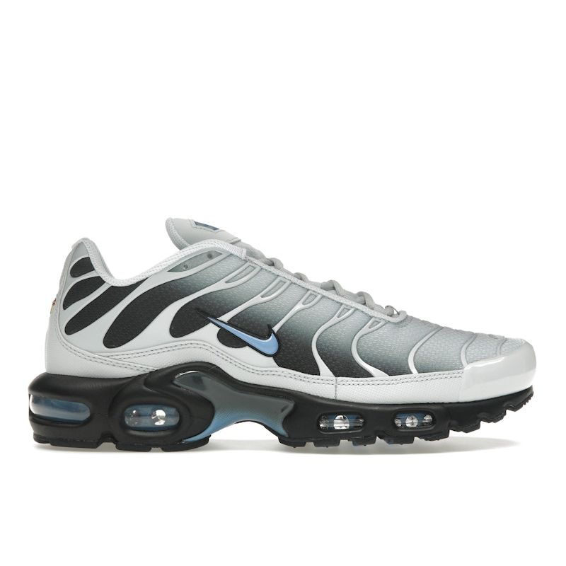 

Nike Air Max Plus Чистый Платиновый Университетский Синий Унисекс Кроссовки Серый Темно-Дымчато-Серый Черный DM0032-015 44.5