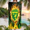 Asciugamano da Spiaggia Norwich City Football Morbido Microfibra Asciugamano Estivo Asciugatura Rapida Assorbente per Spiaggia Piscina Viaggio