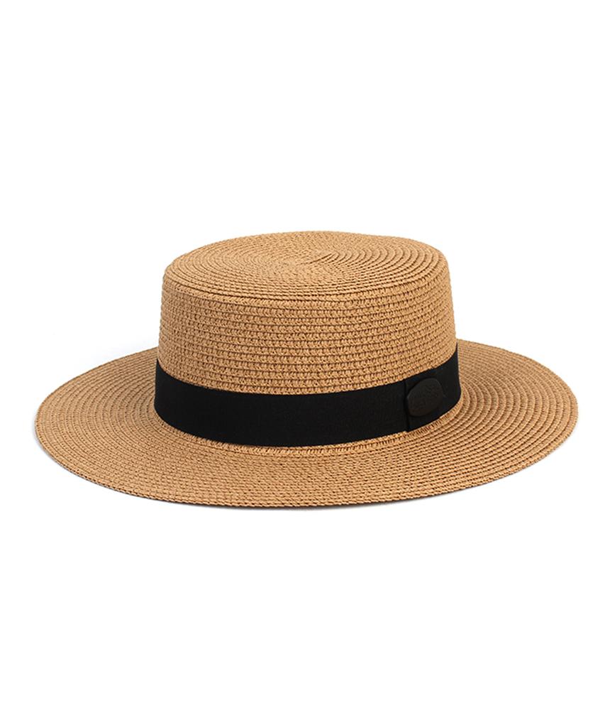 Summer Brown Flat Panama Hat