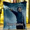 Custom Name The Count of Monte Cristo Theme Printed Blanket - Perfect for Couch, Bed, Travel & Outdoor Use | Machine Washable, Cozy & Durable.