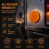 4Pcs Self Adhesive Adhesive Reflectors Plastic Warning Reflectors Round Safety Reflectors  Trucks