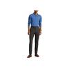 Polo Ralph Lauren Solid Color Logo Embroidered Polo Collar Long Sleeve Polo Shirt Men Tops Blue 710884588-007