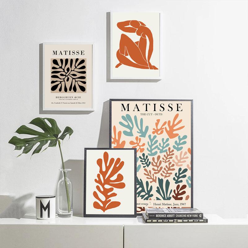 Abstract Geometry Curve Poster Matisse Canvas Painting Colorful Style Posters and Prints Wall Art for Living Room Home Decor