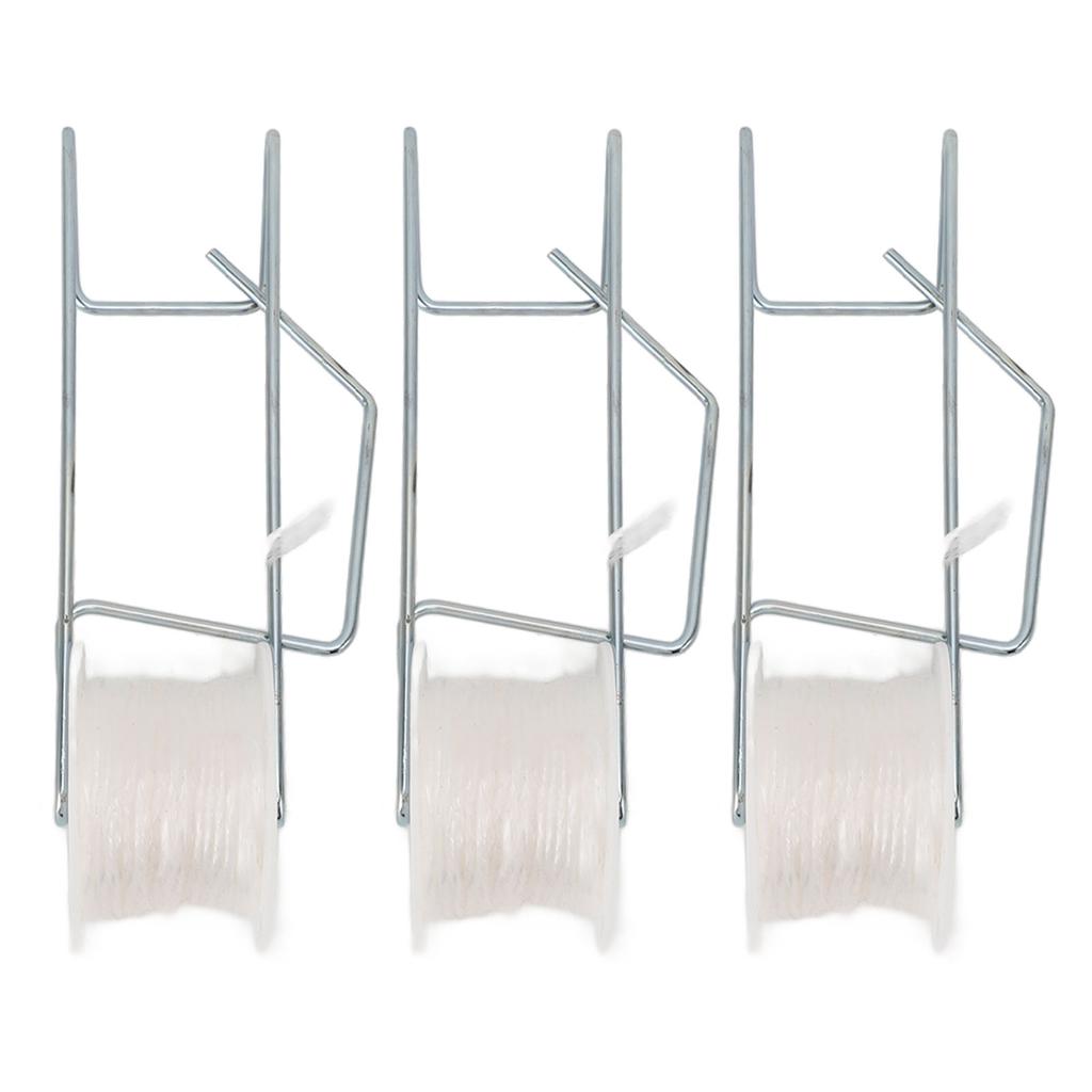 6Pcs Plant Roller Hooks with 49.2ft Twine Galvanizing Steel Wire Stable Support Flower Vine Twine Crop Trelli Kit for Greenhouse Farm