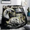 Split Mirror Lion Spider Print Flannel Blanket,High Quality Comfortable for All Seasons,Home Decor,Warmth and Comfort,Perfect for Christmas Gifts