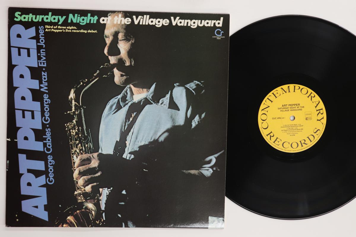 

LP Record ART PEPPER Saturday Night At The Village Vangu OJC696 CONTEMPORARY Germany Jazz Used