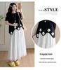 2026 Summer Floral T-shirt & Skirt Set: Versatile, Loose, Irregular Design