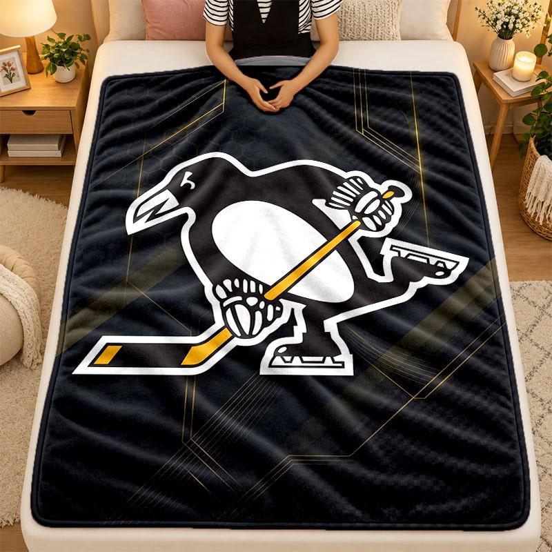 Flaneldecke Pittsburgh Penguins Warme Weiche Decke für den Innenbereich Sofa Bett Wohnzimmergebrauch