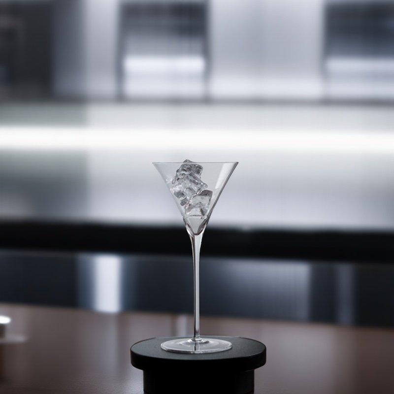 Kimura Konisches Dreieckiges Martini-Glas Leicht und Dünn Bleifreies Kristallglas Einzigartiges Cocktailglas