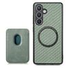 For Samsung Galaxy S25+ Case Magnetic Detachable Card Holder Phone Back Cover