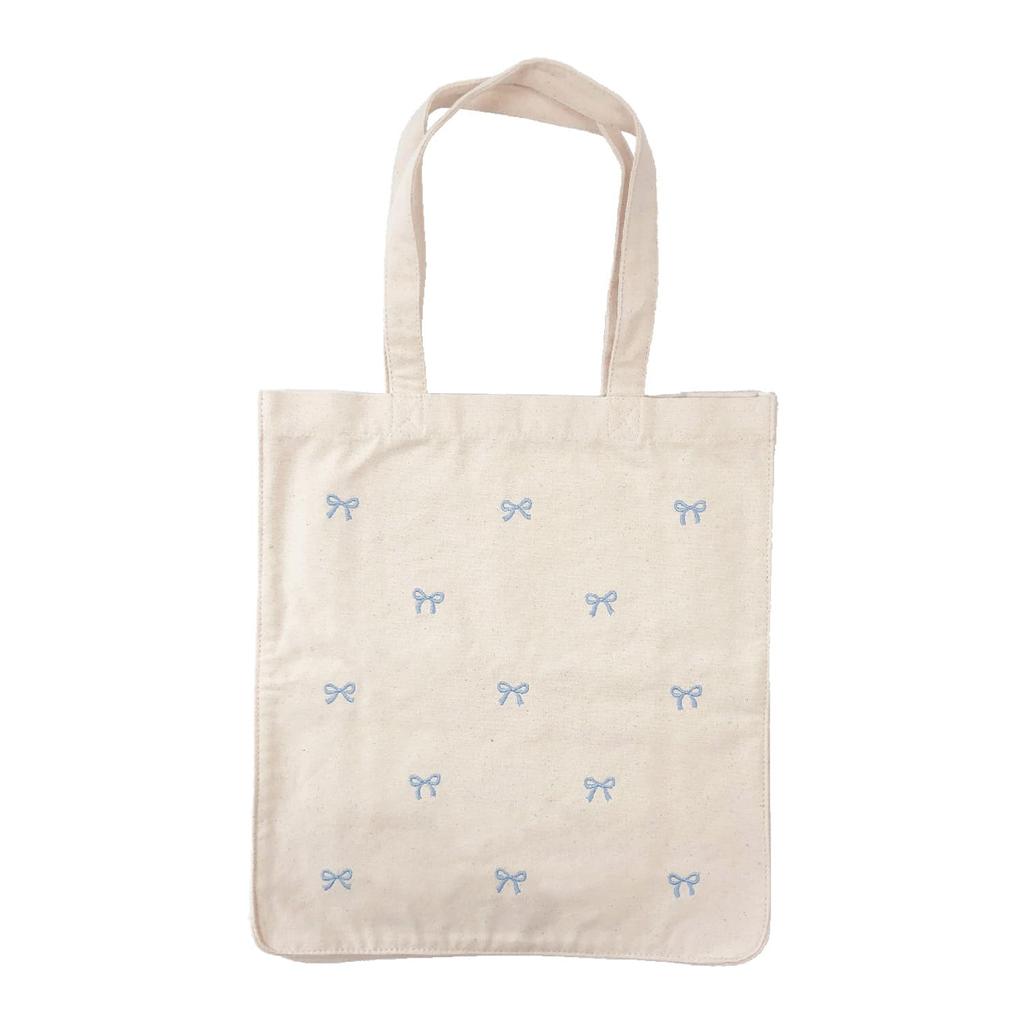 Twin Canvas Embroidered Tote Bag BG0059-IV