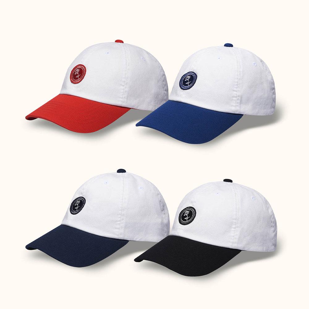 NONLOCAL Two-Tone Rose Wappen Ball Cap - 4Color