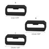 5Pcs Rubber Watchbands Black Strap Loop Ring Silicone Watch Bands Accessories Holder 20 22 26mm Locker