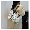 Cute Cartoon Print Shoulder Bag Fashionable Large Capacity Underarm Tote Purse