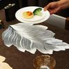 Heat Resistant Placemat Leaf PVC Table Mat for Dining Anti-scald Water Cup Coaster for Home Kitchen Restaurant