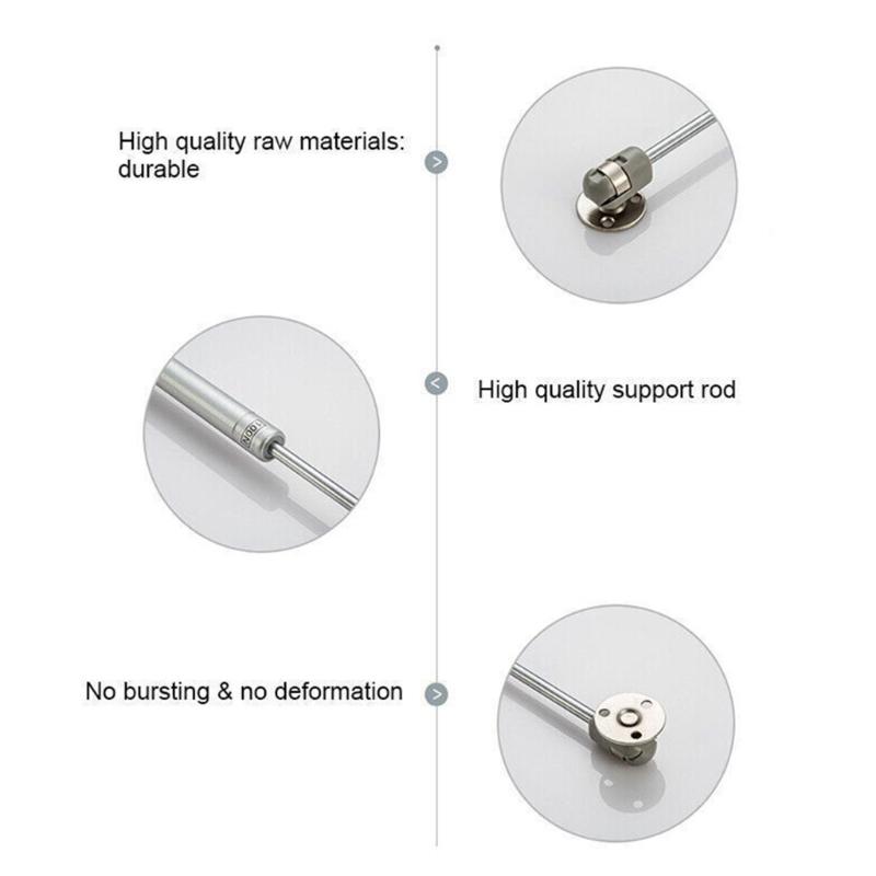 Door Hinges 200N Load Bearings Support Spring Struts Hydraulic Cabinet Support Simple Installation for Flip Up Door
