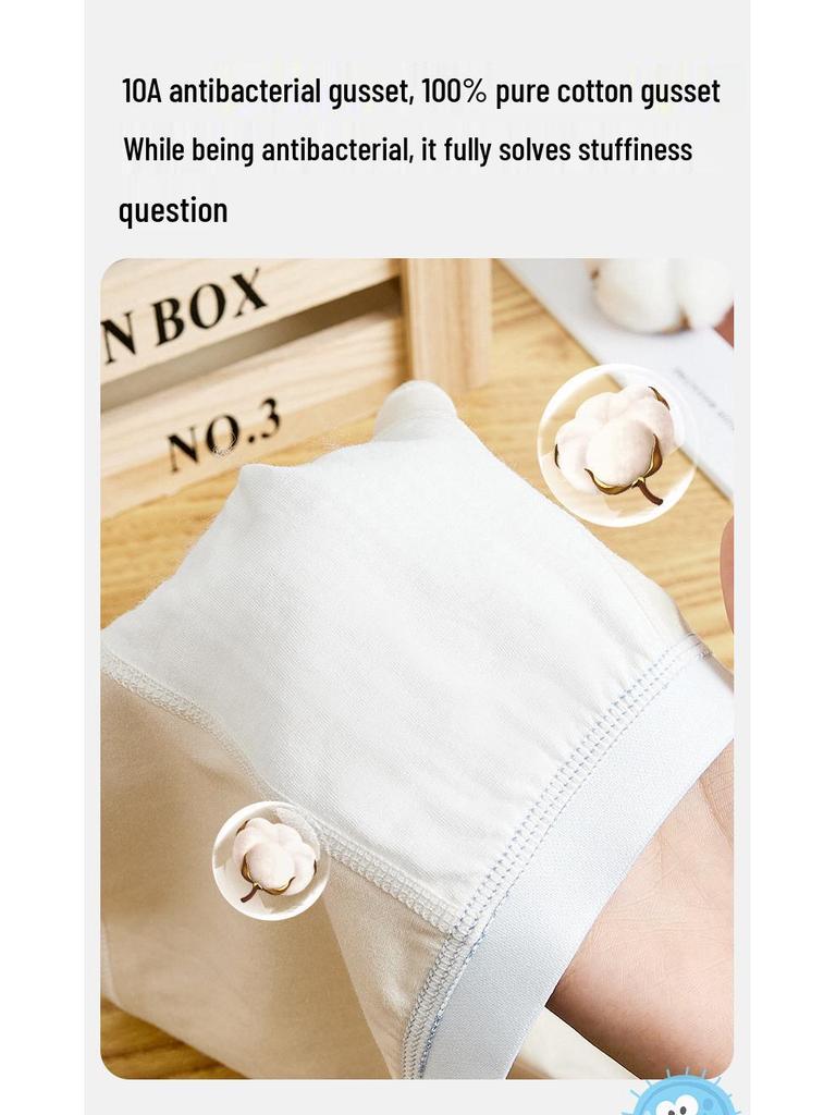 Boys' A-Class Pure Cotton Boxer Briefs - No Wedgies, Medium & Large Sizes for Growing Kids