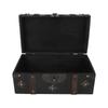 3pcs With Lock Wooden Storage Box Retro Decorative Storage Box Jewelry Trinket Box  For Jewelry