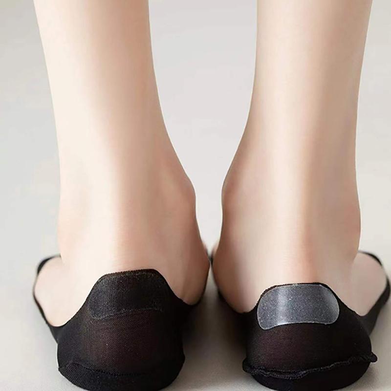 1/3/5 Pairs Summer Invisible Silicone Anti-slip Socks No Show Ultra-thin Breathable Sock Solid Color Ice Silk Low Cut Boat Socks