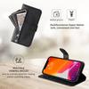 For Samsung Galaxy S26 Edge PU Leather Cases with Zipper Pocket Wallet Phone Cover Stand
