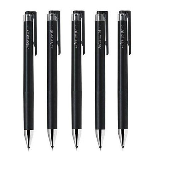 Penna a sfera gel Pilot tipo click Juice Up Nera Set da 5 pezzi (0.3)