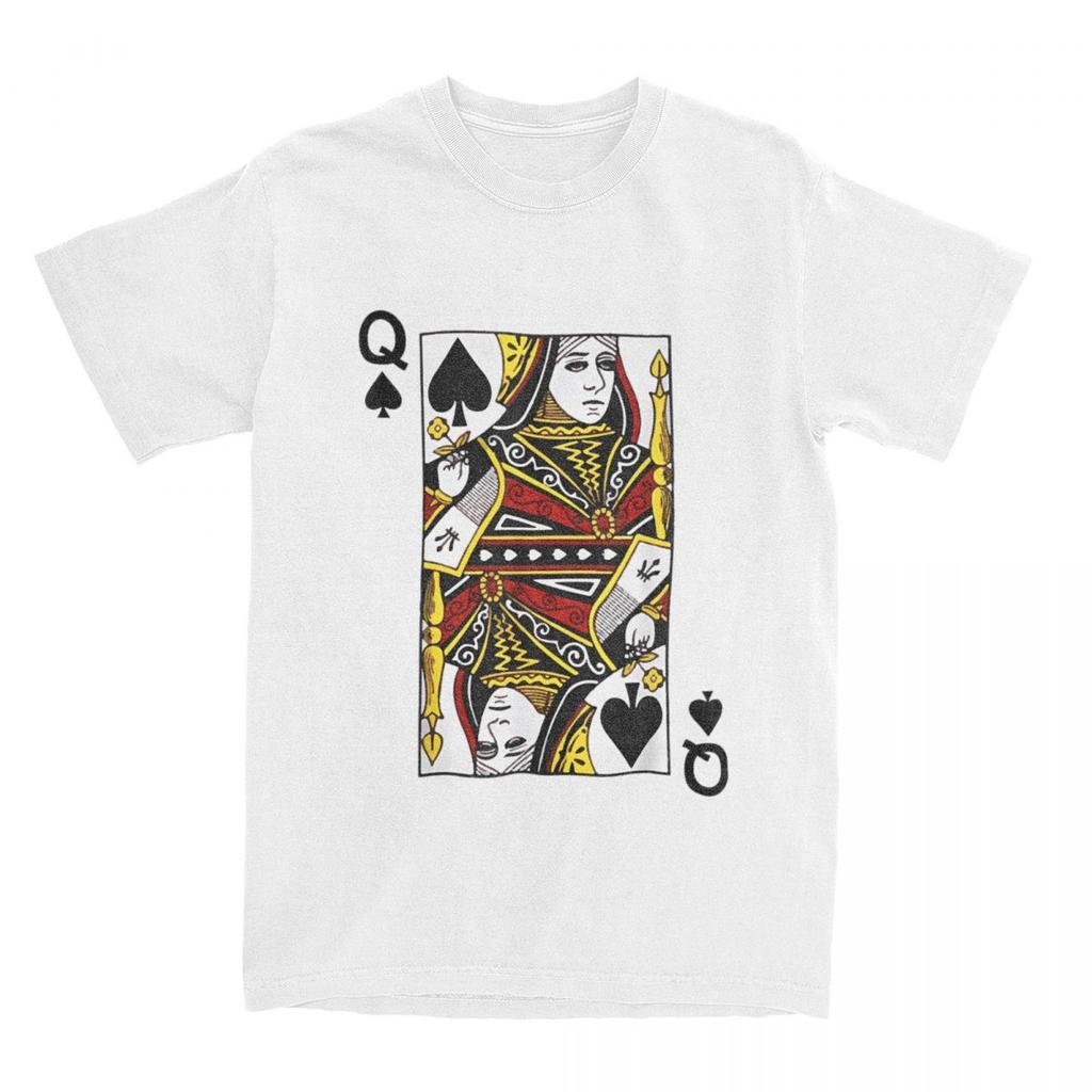 Queen Of Hearts Diamonds Club Spades Deck Of Cards Playing Cards Halloween Poker Unisex T Shirts Humor Tees TShirt Plus Size Tops