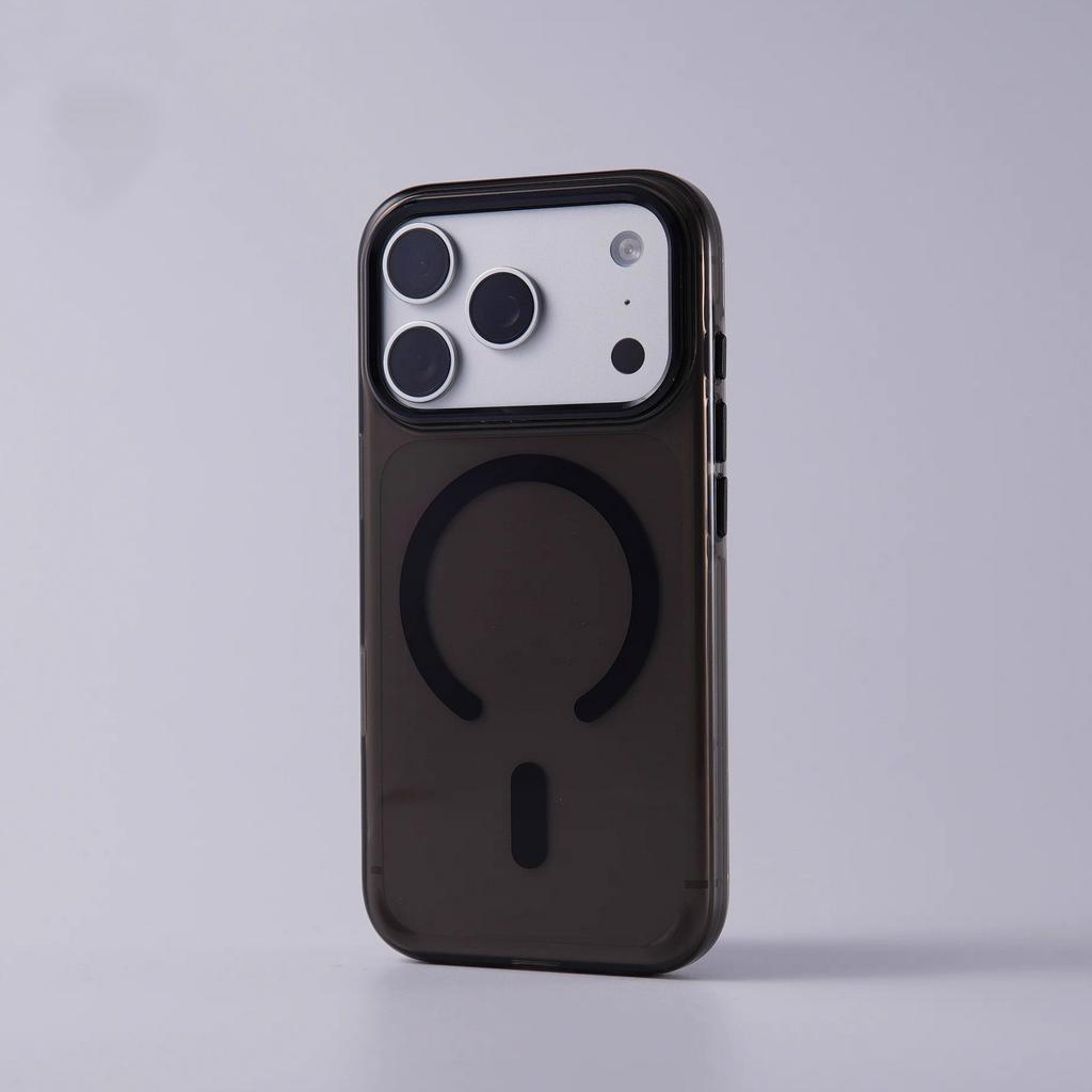 Luxury Matte Armor Shockproof Clear Case For iPhone 17 Air 16 15 14 13 12 Pro Max Plus For Magsafe Wireless Charge Hard PC Cover