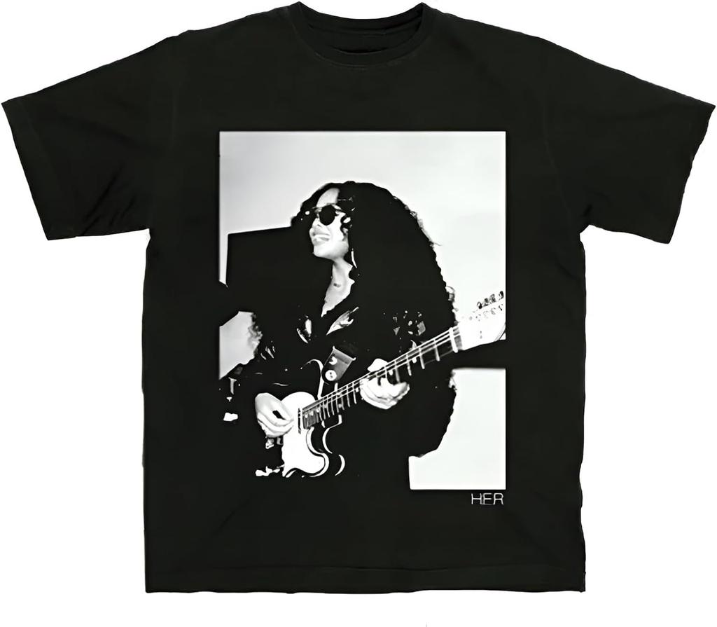 HER Men's Guitar Photo T-Shirt Black | Officially Licensed Merchandise