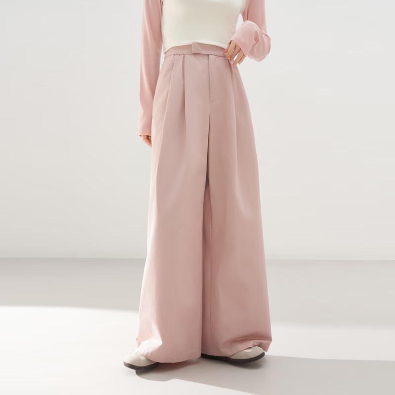 LED'IN Women's 2025 Spring Straight-Leg Casual Suit Pants