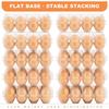 100 Pack of 12-Count Clear Plastic Egg Cartons 3×4 Grid Reusable Stackable Egg Containers for Farm Market Kitchen Storage Egg Holder for Fridge