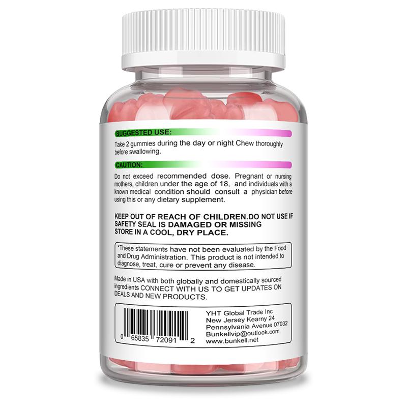 Nahrungsergänzungsmittel, Mit Passionsblume, Kamillenblüte, 60 Gummibärchen pro Flasche