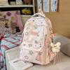 Schoolbag Japanese Ins New High-value Cute Casual Backpack Female Multi-compartment Junior High School Students Light and Sweet Backpack