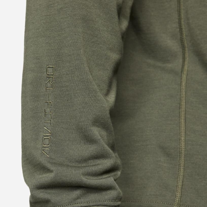 Nike Dri-FIT ACG Goat Rocks Embroidered Logo Crew Neck Loose Long Sleeve T-Shirt Men Tops Olive-Green DO9269-325