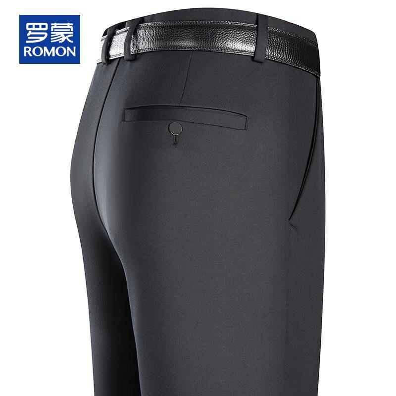 ROMON Men's Straight-Leg Casual Business Pants