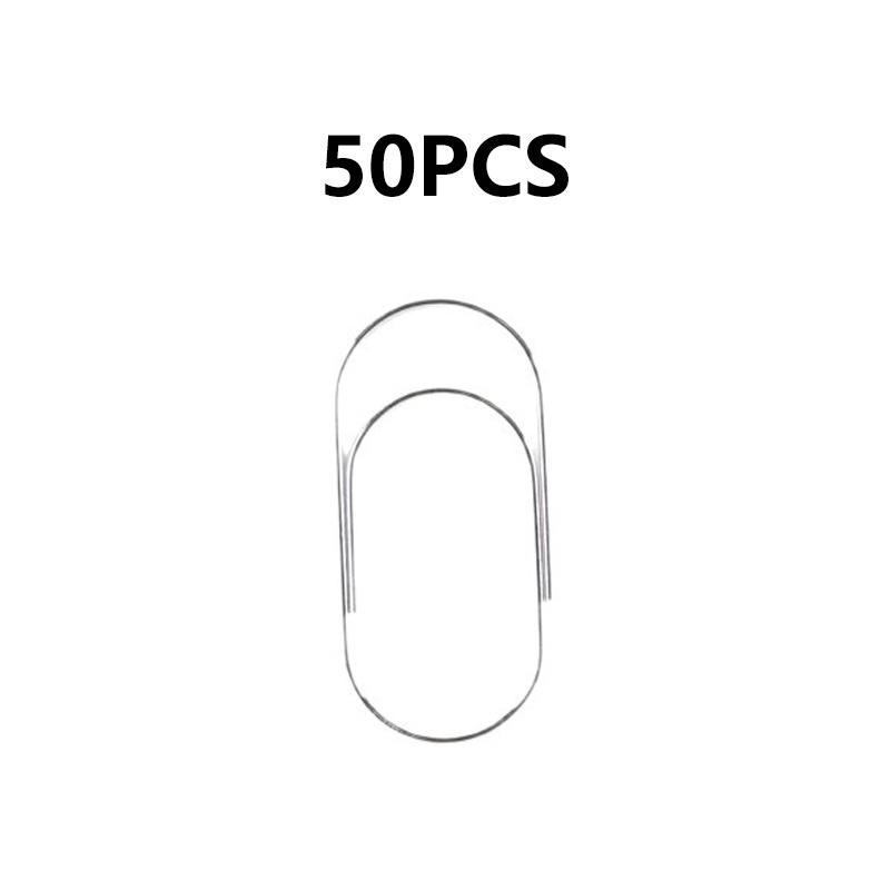 50PCS Large Size 50mm Paper Clip Metal Cartoon Color Decorative Office File Student Notebook Organizer
